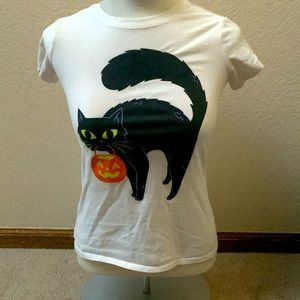 Girls Halloween White Tee